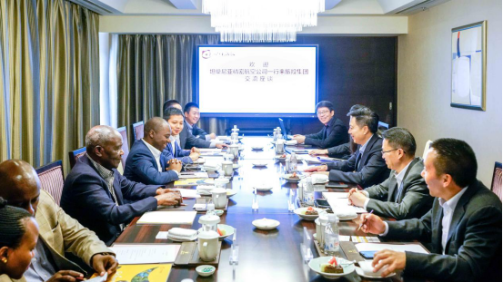 坦桑尼亚驻华参赞一行到bifa必发集团集团互换座谈
